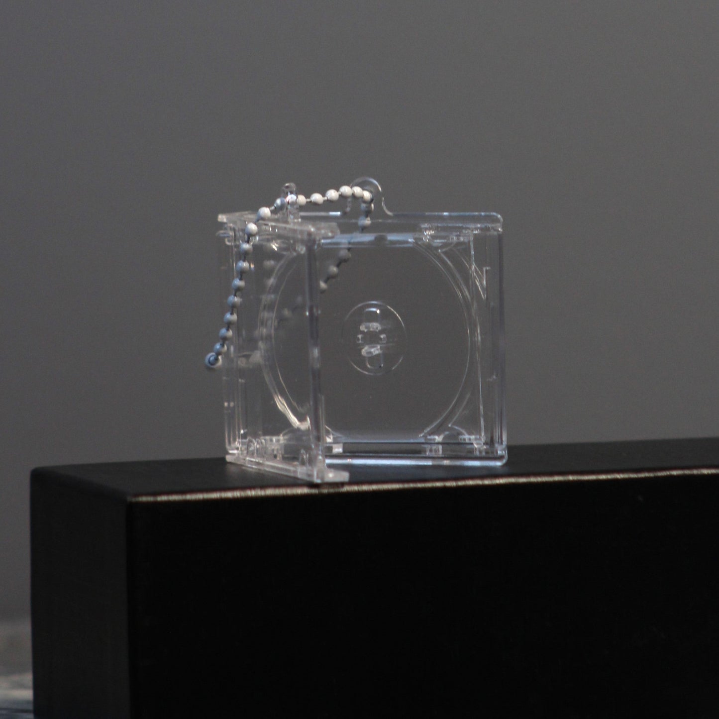clear acrylic keychain cd case