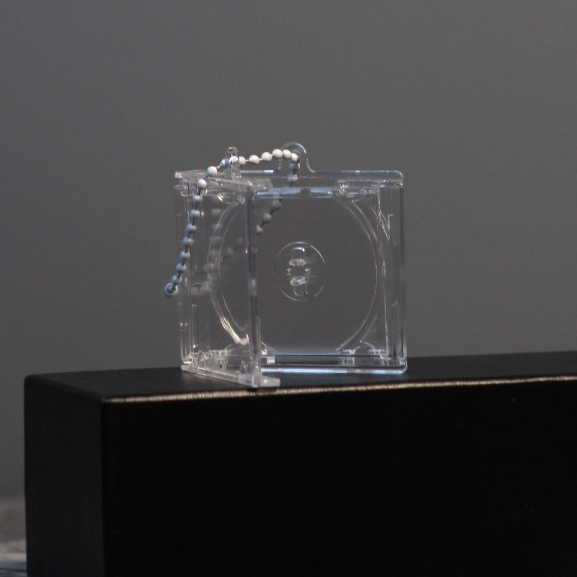 clear acrylic keychain cd case