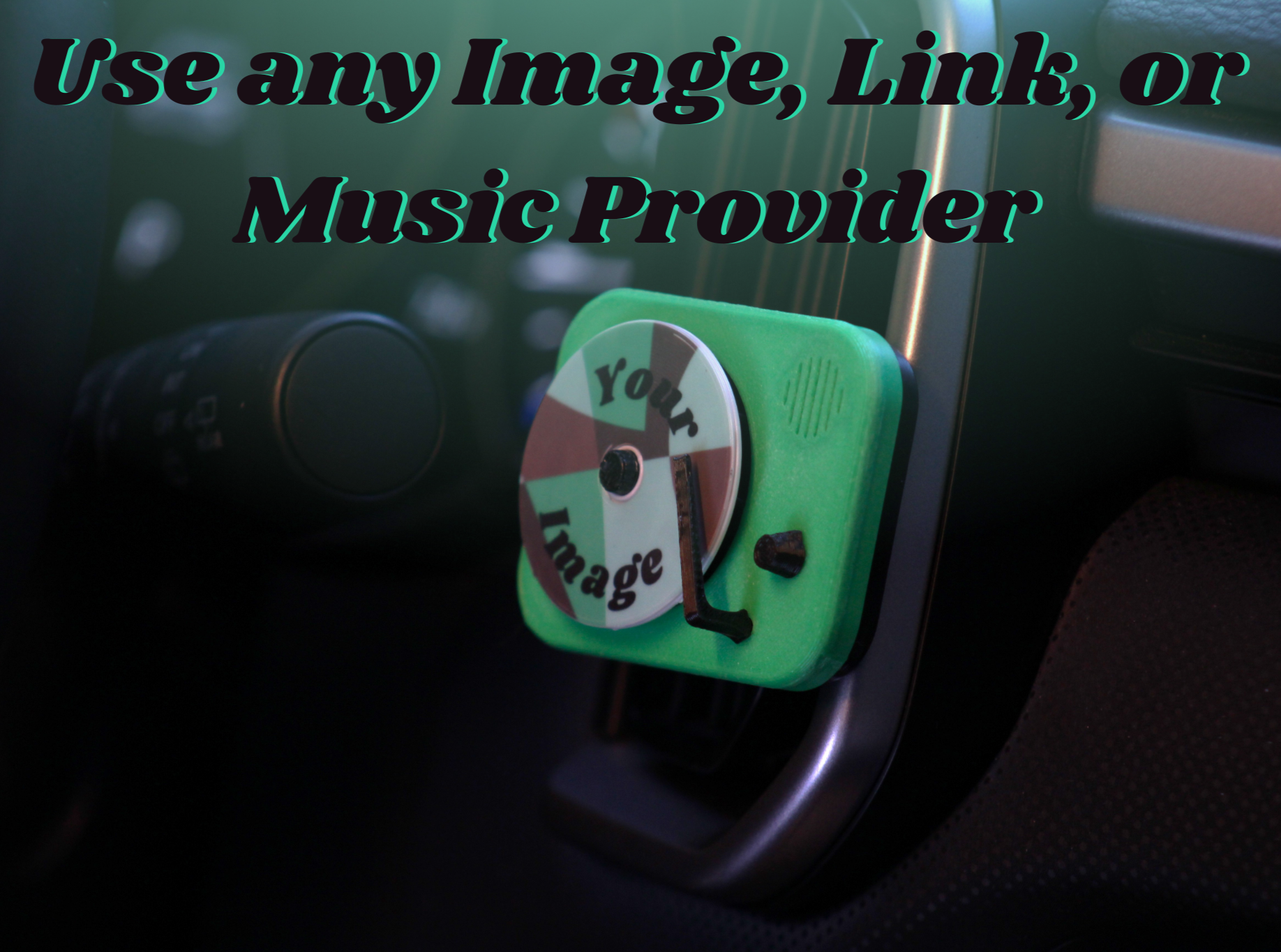 Use any Image, Link, or Music Provider