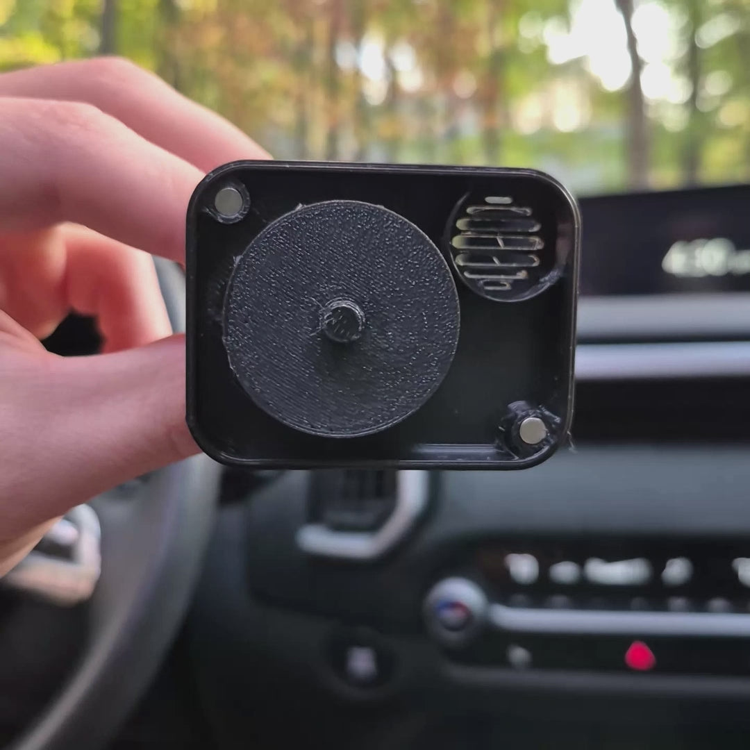Demonstration of Car Vent Record Player + Fragrance Capsules